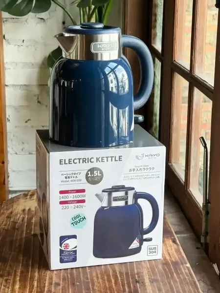 Ấm siêu tốc 2 lớp Cool touch Kaiyo 1.5L