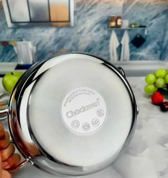 Nồi Inox Đúc Liền Khối 2 Quai Chockmen CKM102 Size 18cm