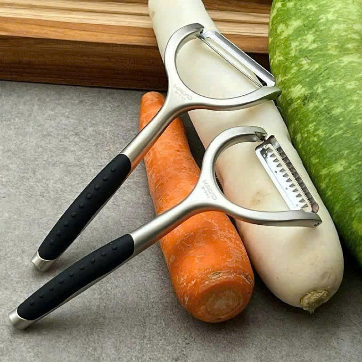 DỤNG CỤ NẠO VỎ & NẠO SỢI CỦ QUẢ KAIYO