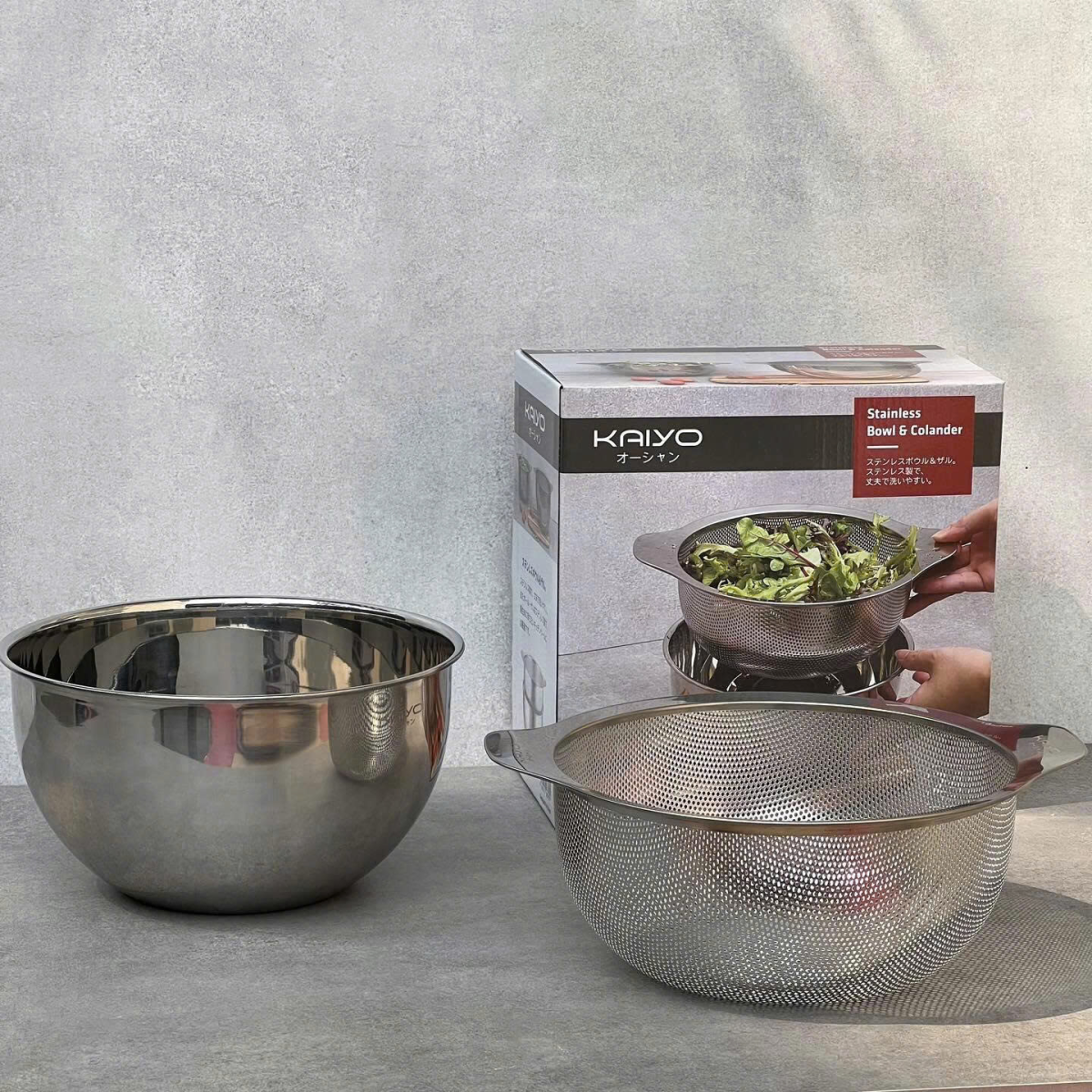 Bộ Tô Rổ Inox Kaiyo  20cm & 24cm