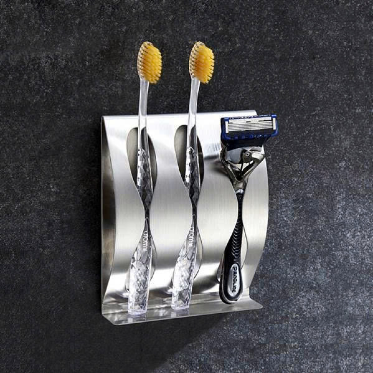 Kệ bàn chải đánh răng KBC05 – Dán tường siêu chắc, inox 304 chống rỉ