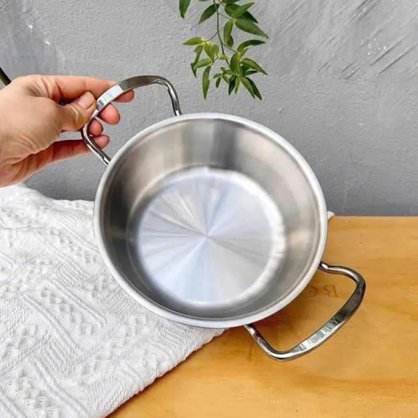 Nồi Inox Đúc Liền Khối 2 Quai Chockmen CKM102 Size 18cm