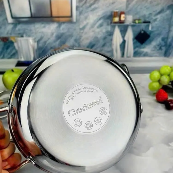 Nồi Inox Đúc Liền Khối 2 Quai Chockmen CKM102 Size 18cm