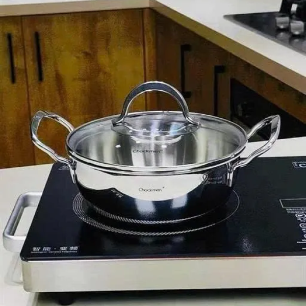 Nồi Inox Đúc Liền Khối 2 Quai Chockmen CKM102 Size 18cm