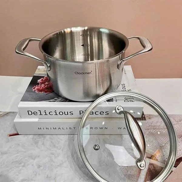 Nồi Sữa Hai Quai Chockmen CKM326 Size 16cm