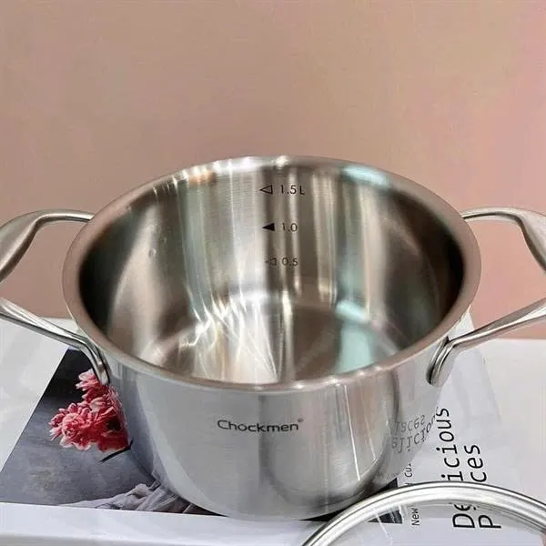 Nồi Sữa Hai Quai Chockmen CKM326 Size 16cm