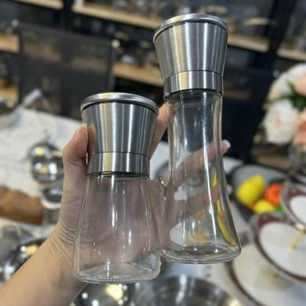 Lọ Xay Tiêu Inox Thủy Tinh Cao Cấp Reichmann Kochin