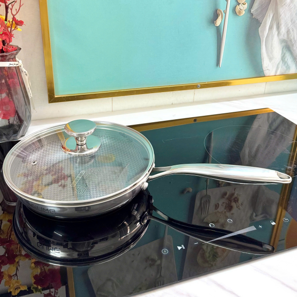 Chảo Gume Blackcube GM1324N Chống Dính Tổ Ong 24cm