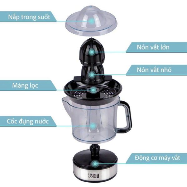 Máy Vắt Cam Lebenlang LB389 0.7L