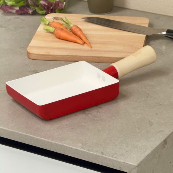 Bộ Chảo Quánh Mini Chống Dính Ceramic Cán Gỗ Todaii Nhật Bản 