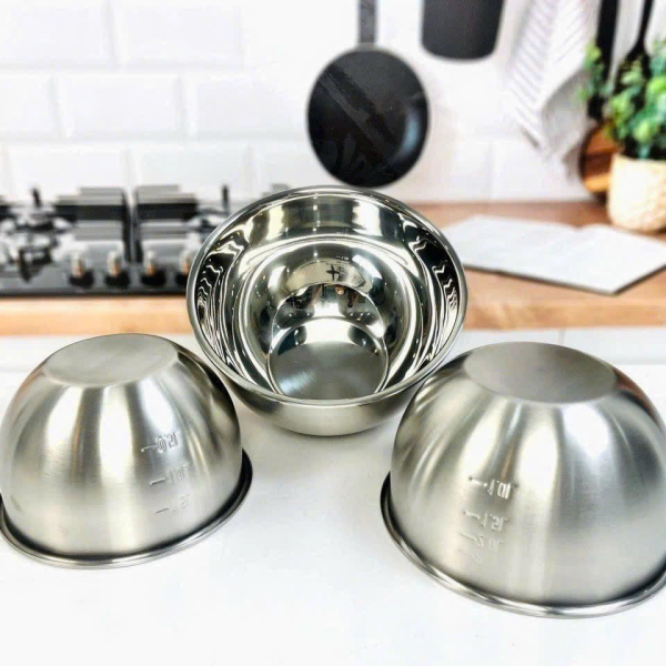 Bộ 3 Thố Trộn Inox Cao Cấp GHA303