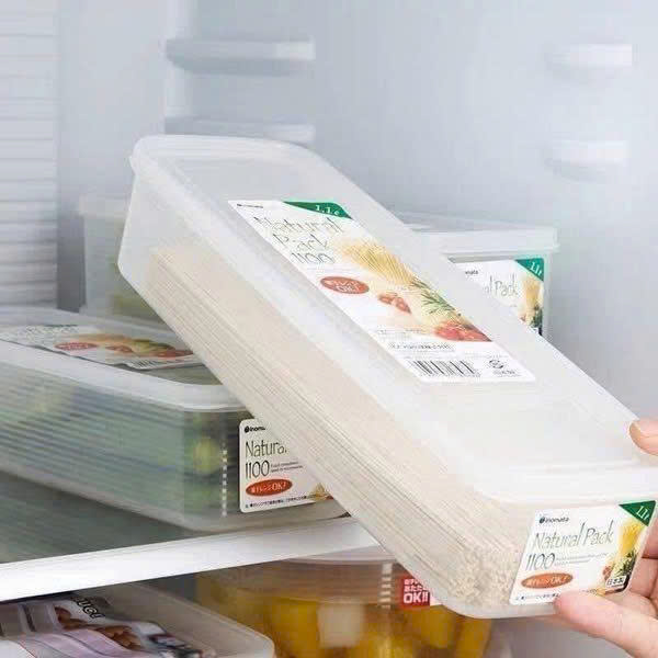 Hộp Nhựa Đựng Thìa Dĩa  Mỳ Ý Nhật Bản 1100ml