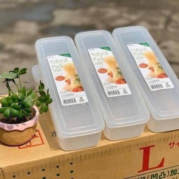 Hộp Nhựa Đựng Thìa Dĩa  Mỳ Ý Nhật Bản 1100ml