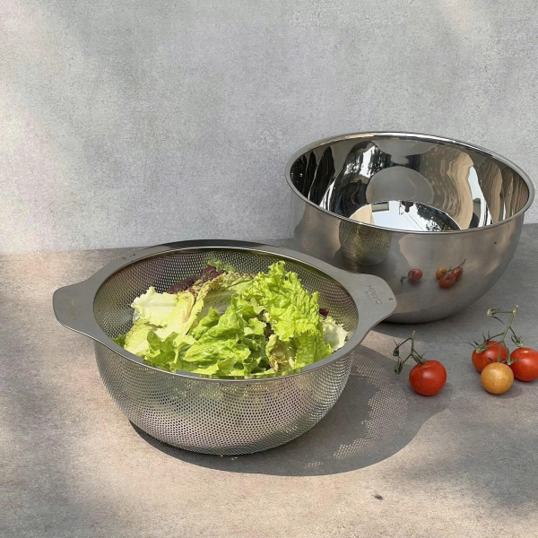 Bộ Tô Rổ Inox Kaiyo  20cm & 24cm