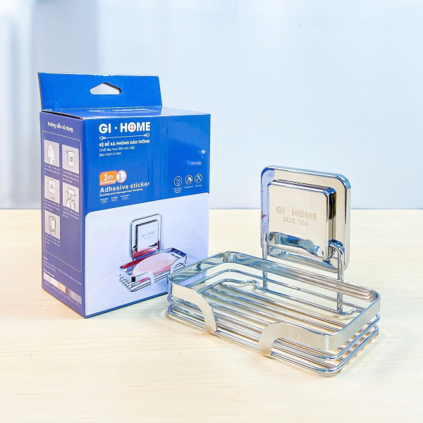 Kệ Xà Bông Dán Tường Inox 304 Gi-Home 84008