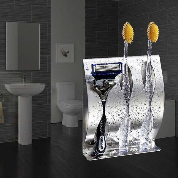 Kệ bàn chải đánh răng KBC05 – Dán tường siêu chắc, inox 304 chống rỉ