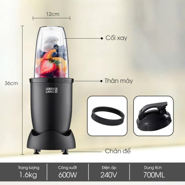 Máy xay sinh tố cầm tay Lebenlang LBL2628