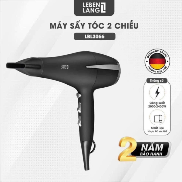 Máy Sấy Tóc Lebenlang LBL3066 Công Suất 2400W - Bảo Hành 2 Năm